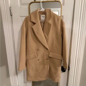 Abercrombie & Fitch Camel Pea Coat